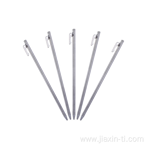 Customized Ultralight Heavy Duty Titanium Tent Stake